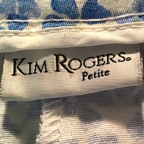 Kim Rogers Blue and White Crops - Picture 6 of 6